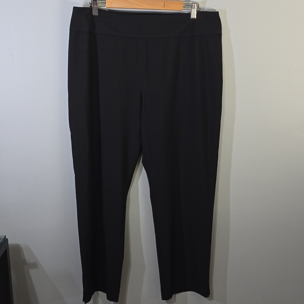 NIC+ZOE Pants Womens Size 16 Black Tech Stretch Pant Performance Fabric